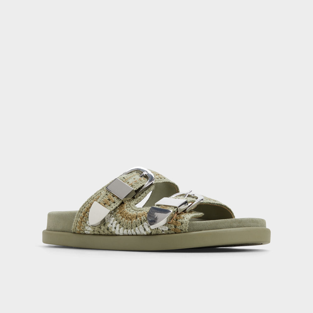 Bohodream Khaki Women's Footbed sandals - Footbed sandal | Aldo on sale