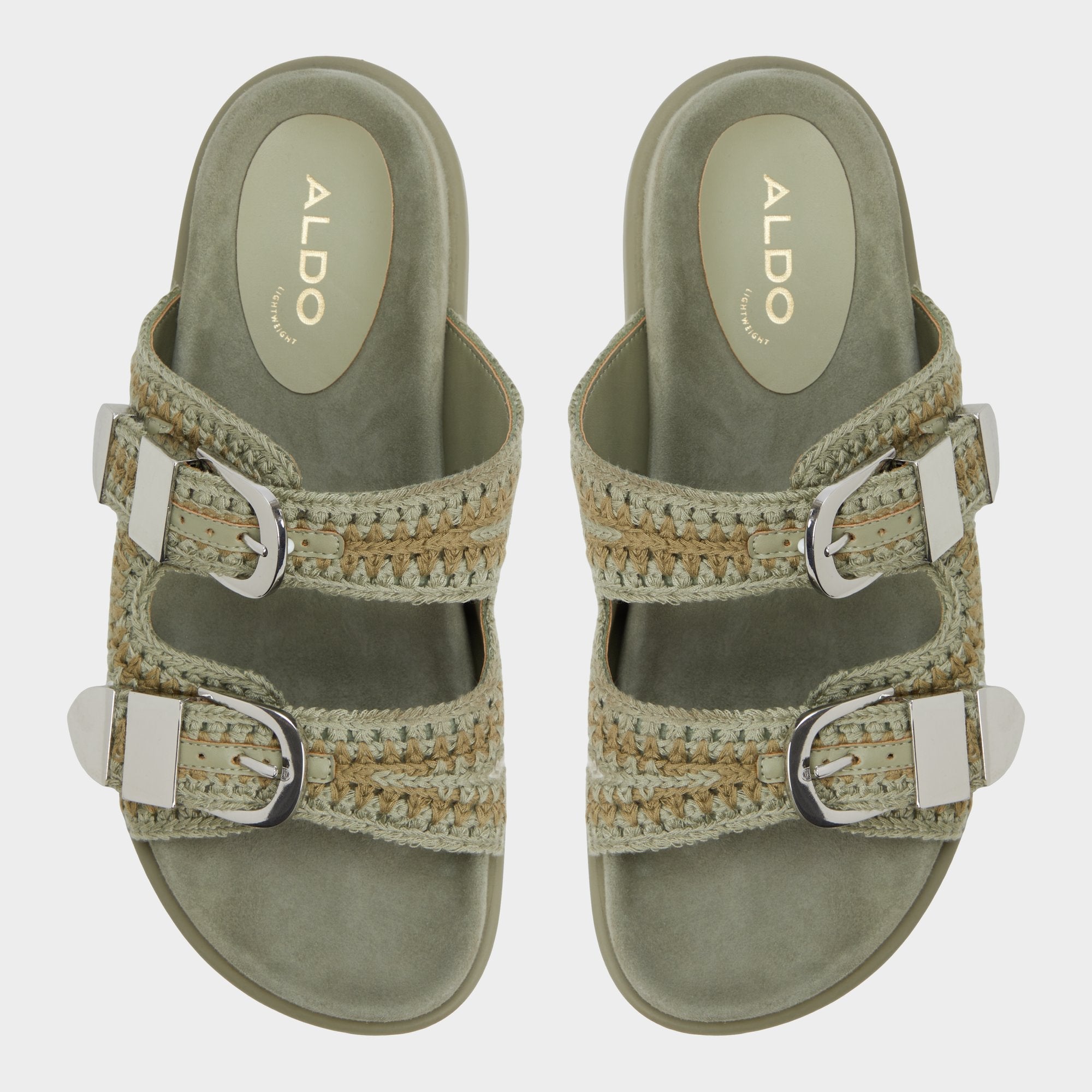 Bohodream Khaki Women's Footbed sandals - Footbed sandal | Aldo on sale
