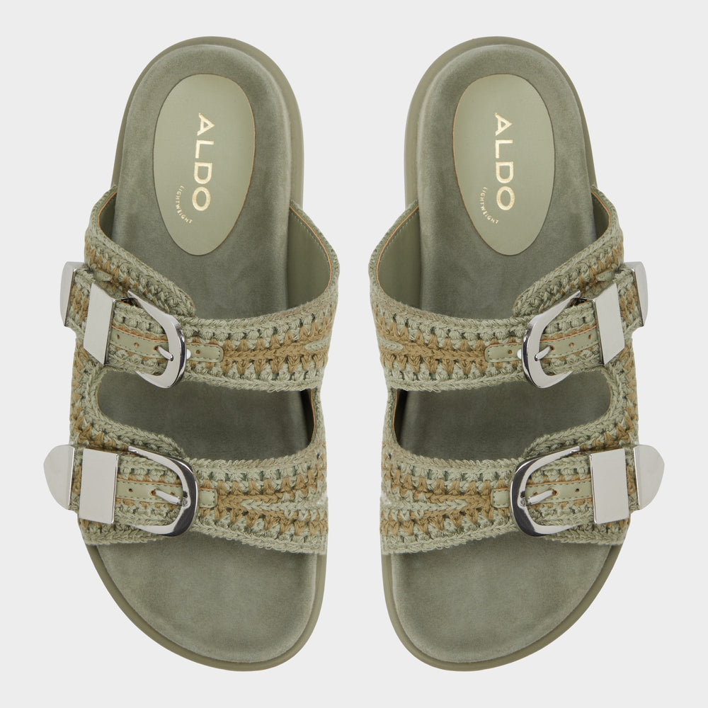 Bohodream Khaki Women's Footbed sandals - Footbed sandal | Aldo on sale