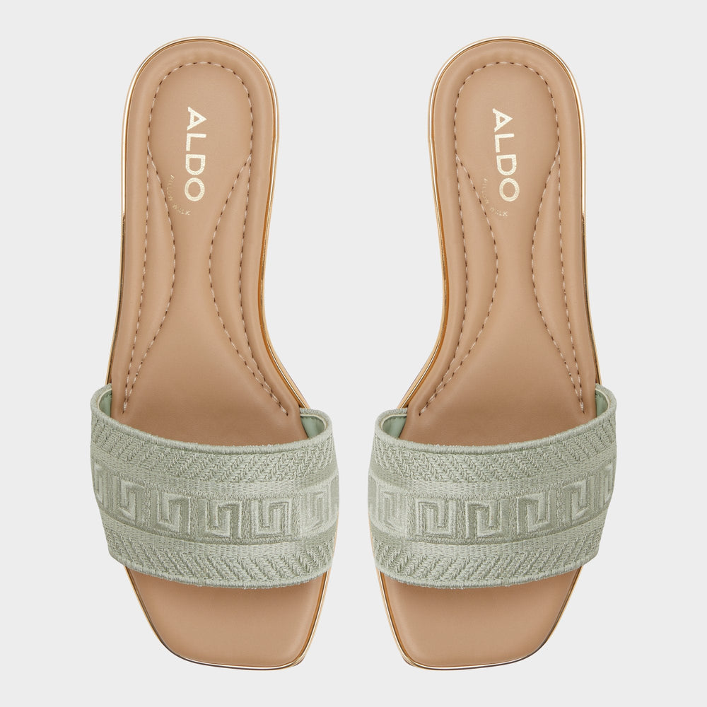 Oceania-xt Other Green Women's Flats - Slide sandal | Aldo outlet