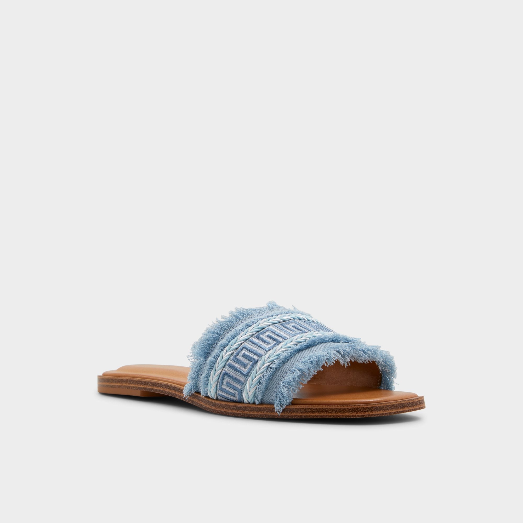 Nalani Medium Blue Women's Flats - Slide sandal | Aldo for sale