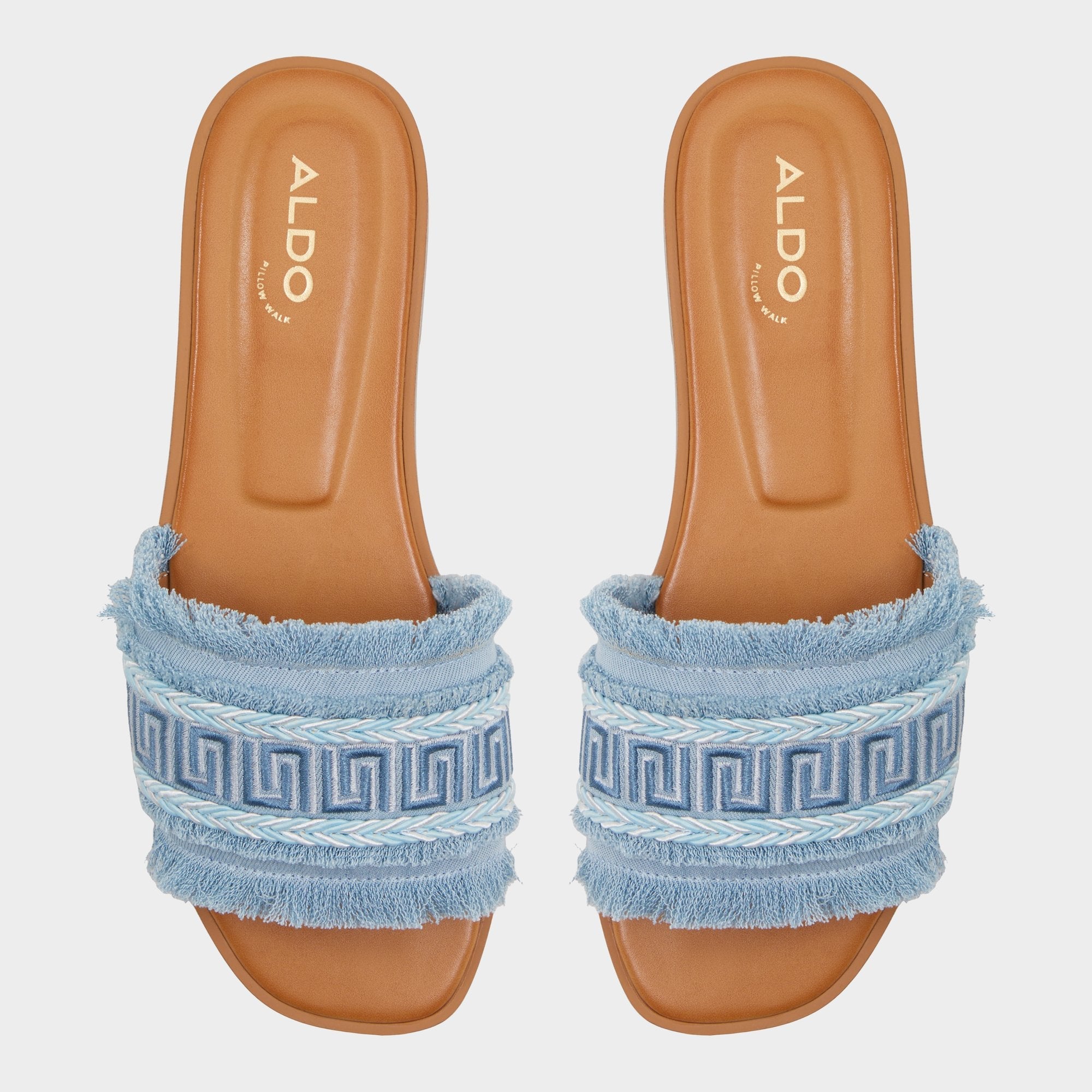 Nalani Medium Blue Women's Flats - Slide sandal | Aldo for sale