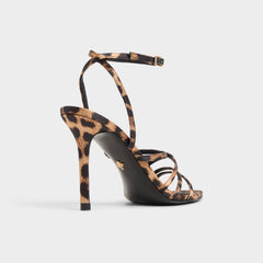 Solania Brown Multi Women's Strappy sandals - Strappy heeled sandal, Stiletto heel | Aldo outlet