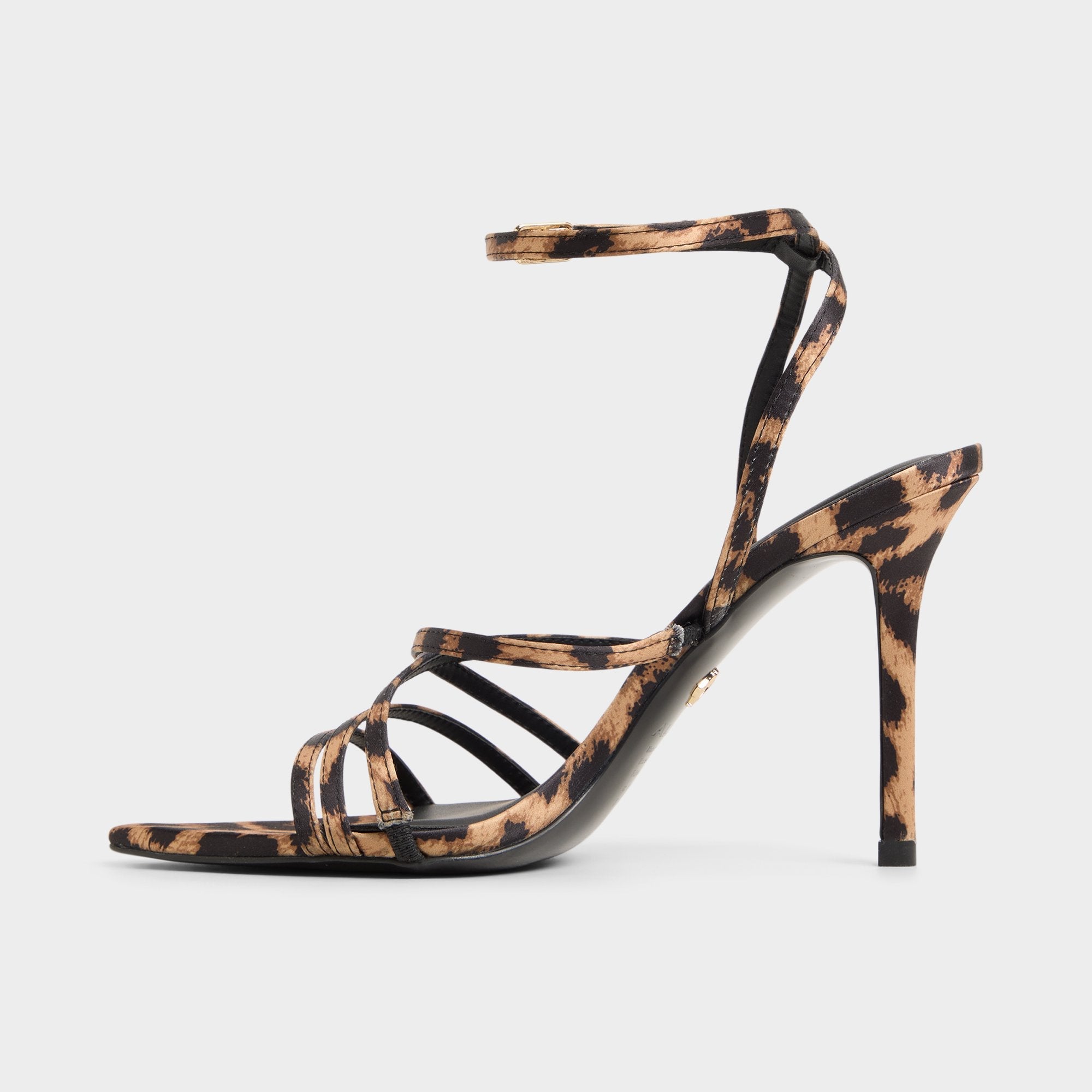 Solania Brown Multi Women's Strappy sandals - Strappy heeled sandal, Stiletto heel | Aldo outlet
