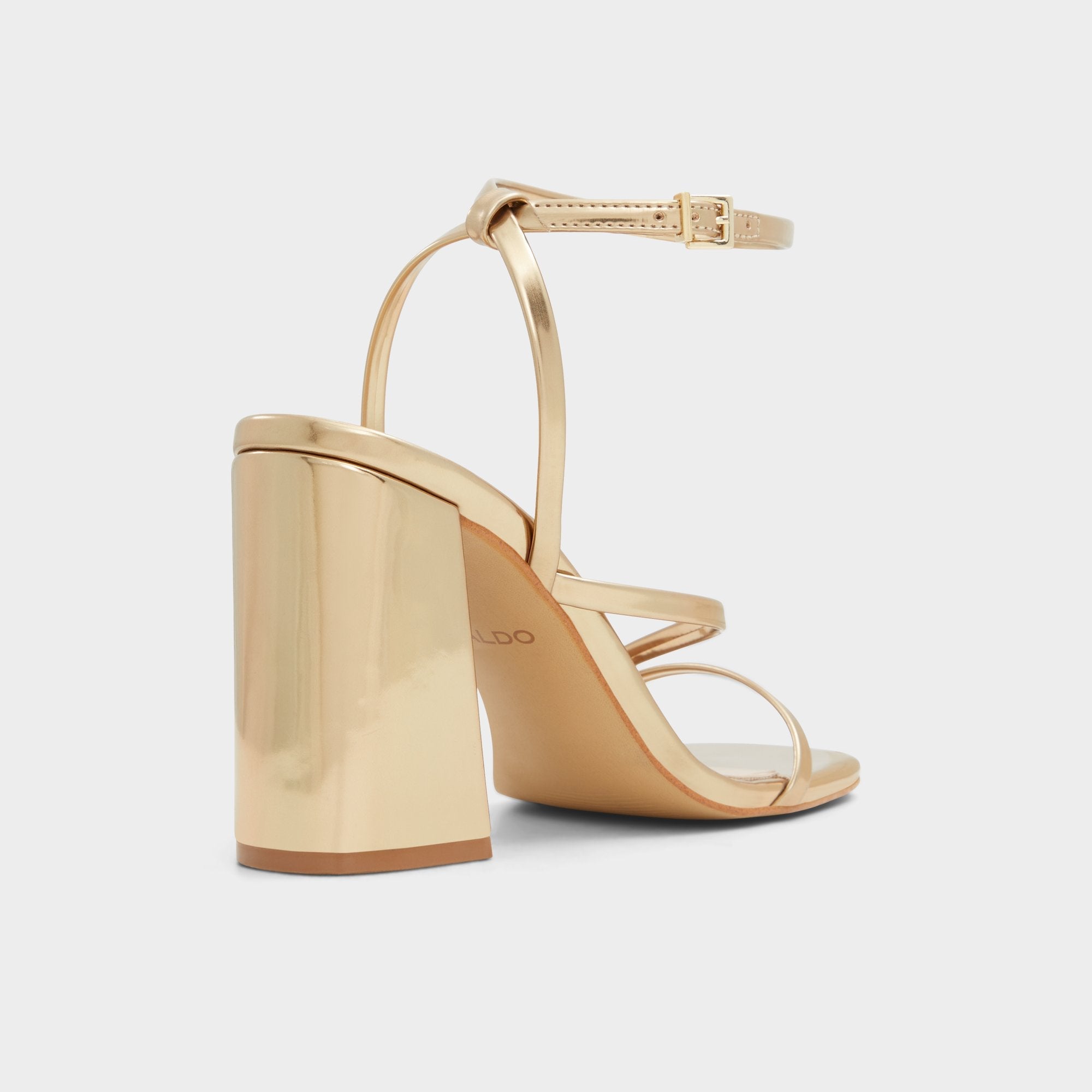 Laurader Gold Women's Block heels - Strappy heeled sandal, Block heel | Aldo discount