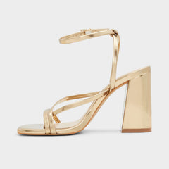 Laurader Gold Women's Block heels - Strappy heeled sandal, Block heel | Aldo discount