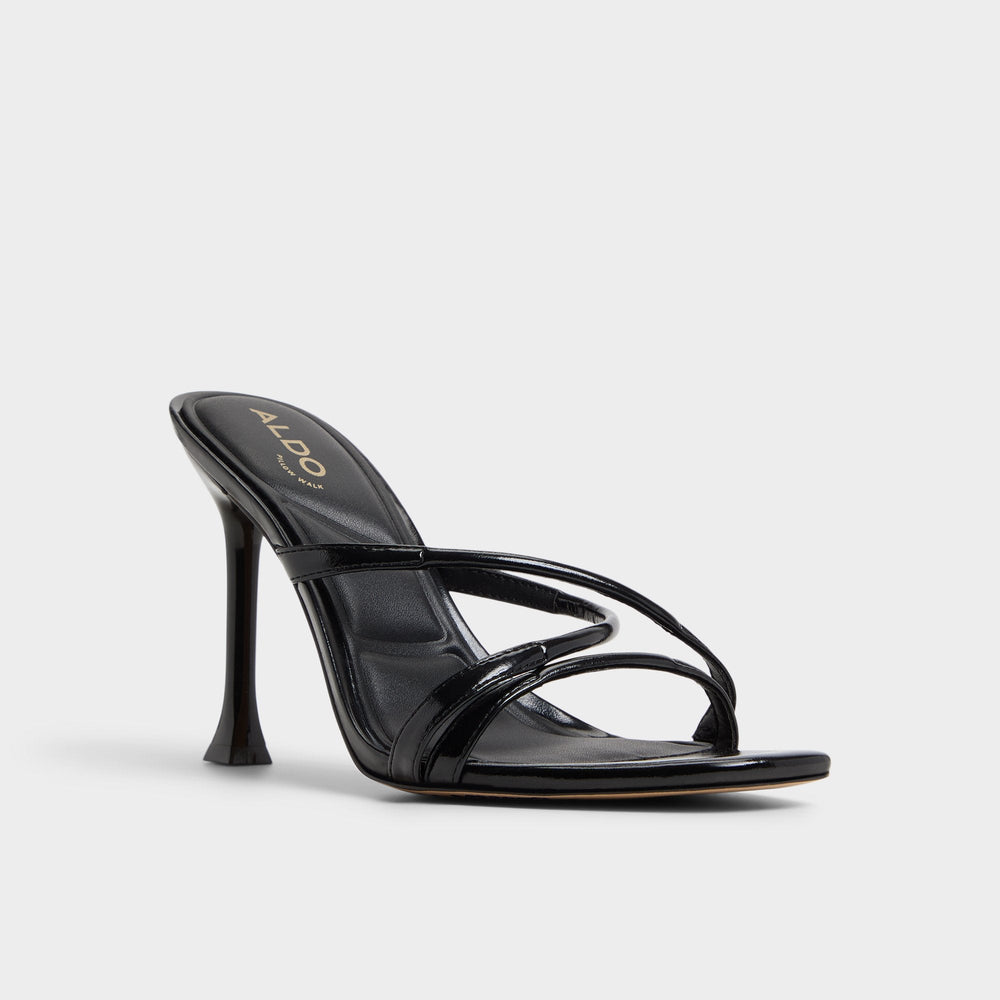 Velaia Black Women's Heeled mules - Heeled mule, Stiletto heel | Aldo online