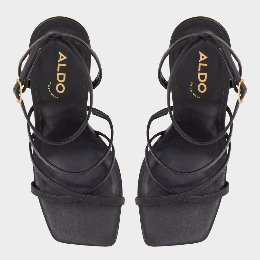 Galoi Black Women's Strappy sandals - Strappy heeled sandal | Aldo outlet