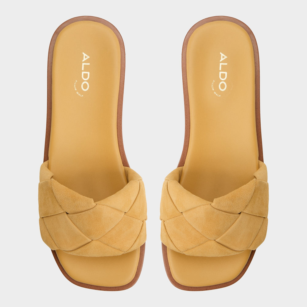 Esterelle Other Yellow Women's Flats - Slide sandal | Aldo outlet