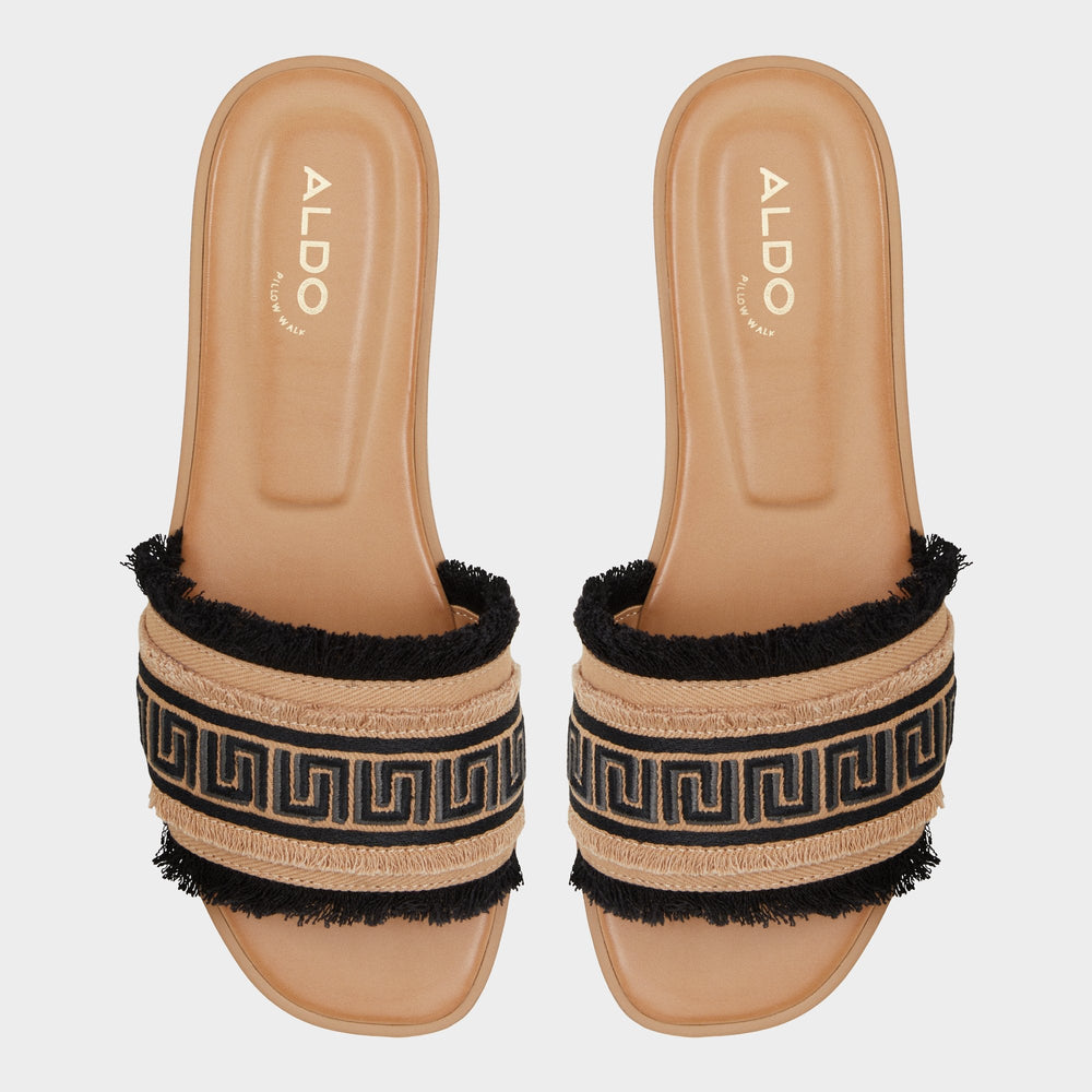Nalani Open Black Women's Flats - Slide sandal | Aldo sale