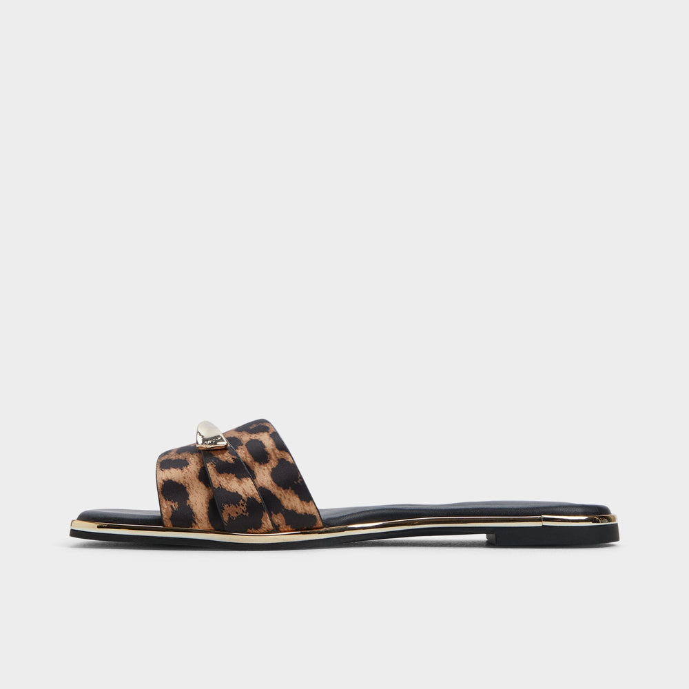 Darlina Brown Multi Women's Flats - Slide sandal | Aldo on sale