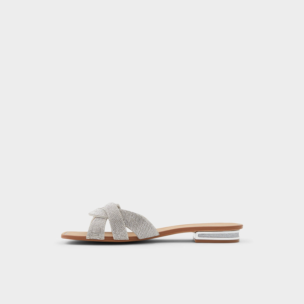 Coredith Silver Women's Flats - Slide sandal | Aldo for sale