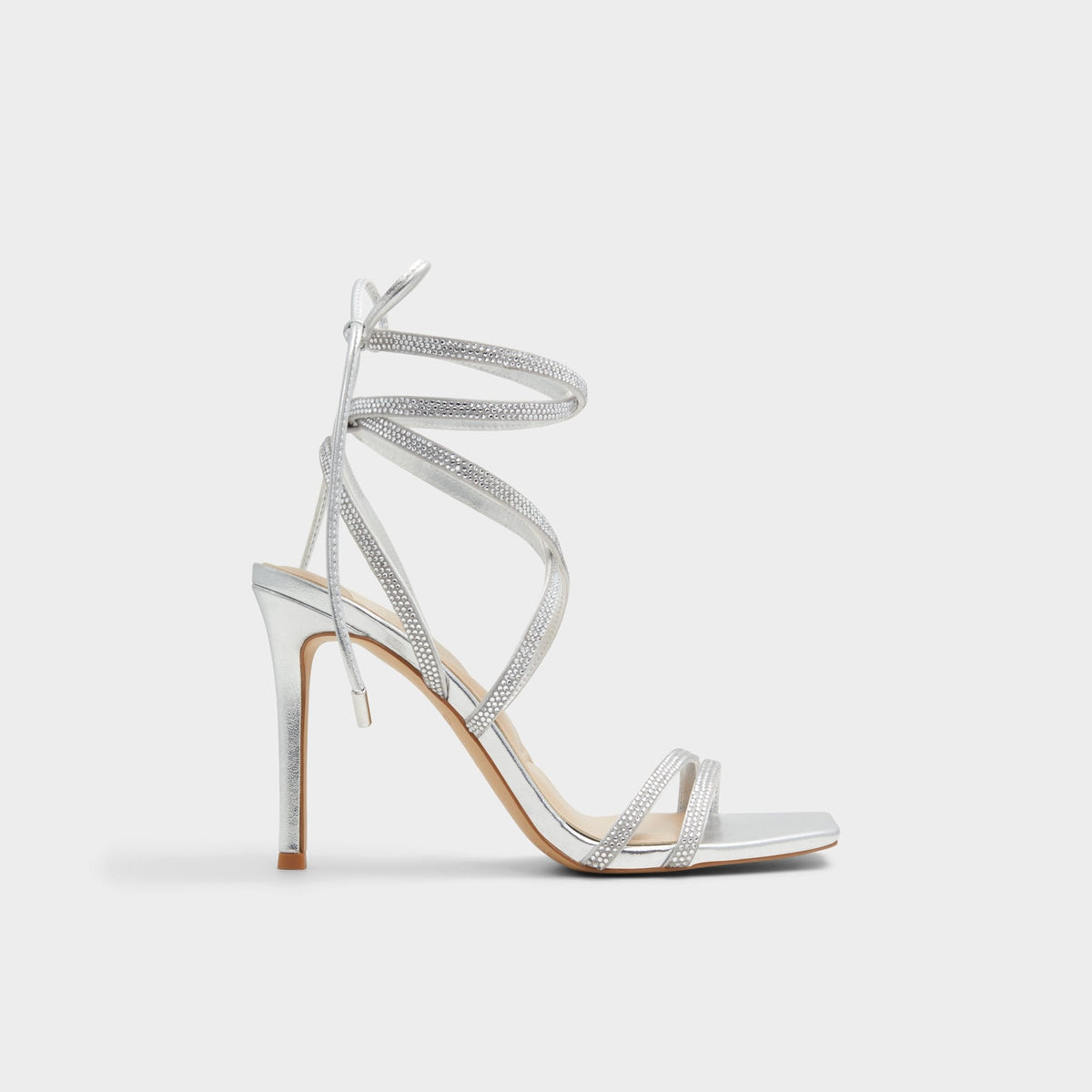 Phaedra in Silver - Strappy stiletto sandal | Aldo sale