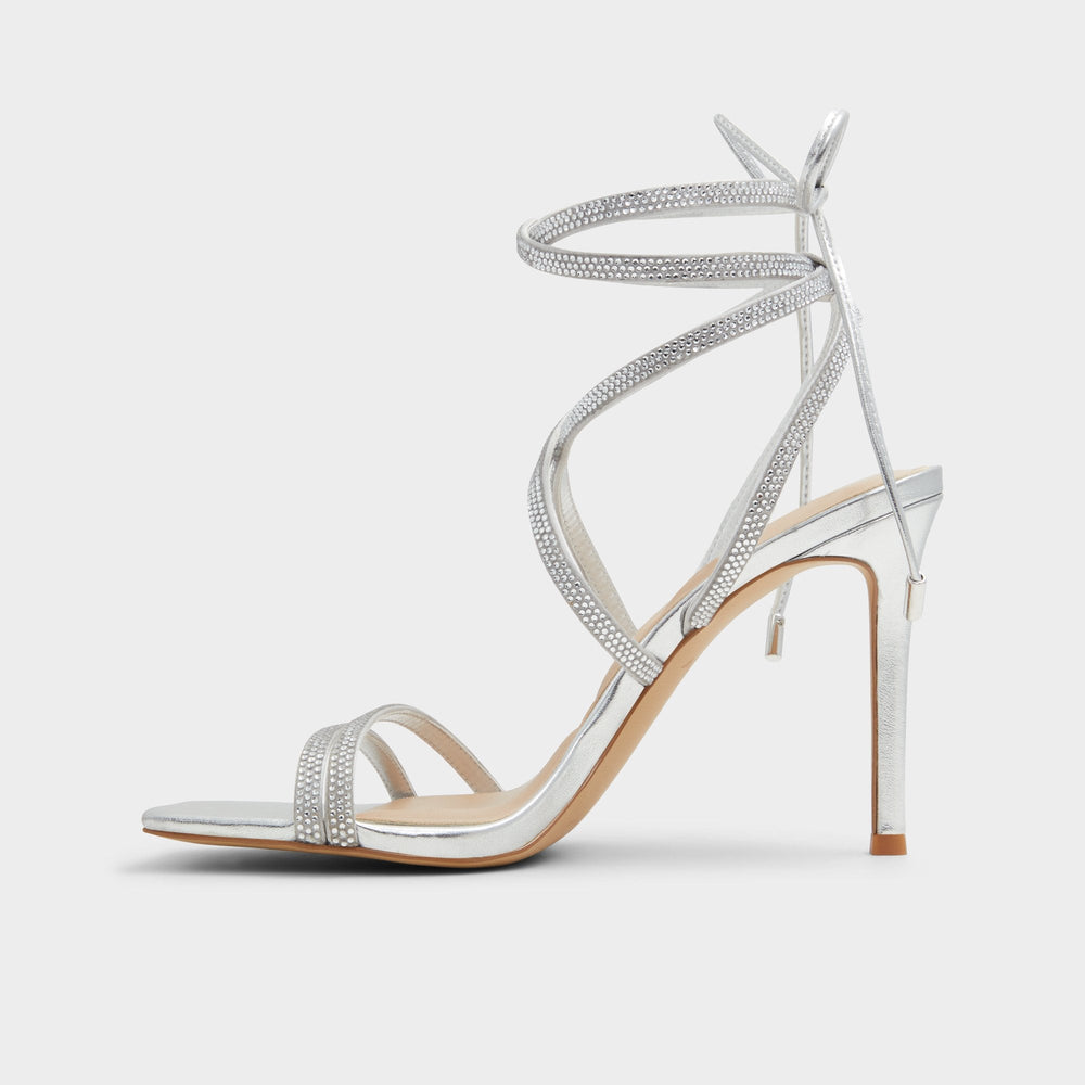 Phaedra in Silver - Strappy stiletto sandal | Aldo sale