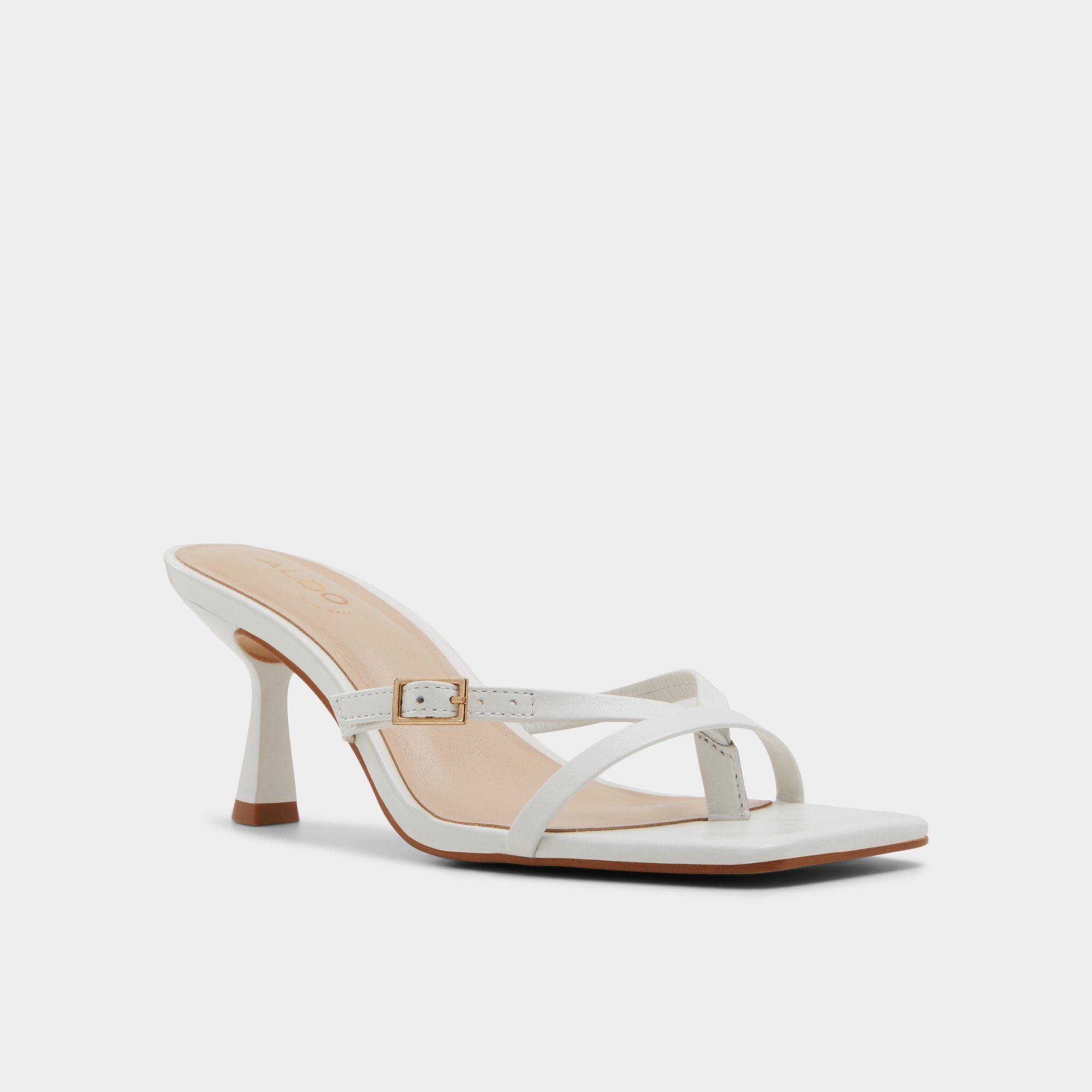 Gannever White/Bone Women's Heeled sandals -  | Aldo on sale