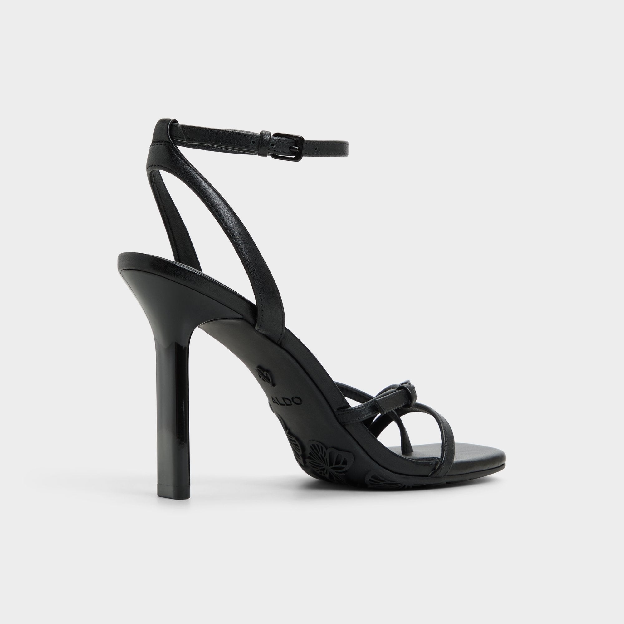Conney Black Women's Heeled sandals - Strappy heeled sandal, Stiletto heel | Aldo outlet