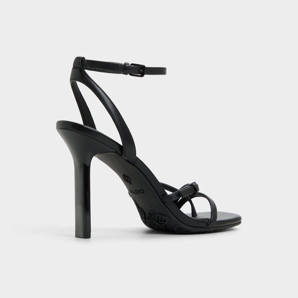 Conney Black Women's Heeled sandals - Strappy heeled sandal, Stiletto heel | Aldo outlet