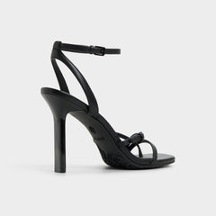 Conney Black Women's Heeled sandals - Strappy heeled sandal, Stiletto heel | Aldo outlet