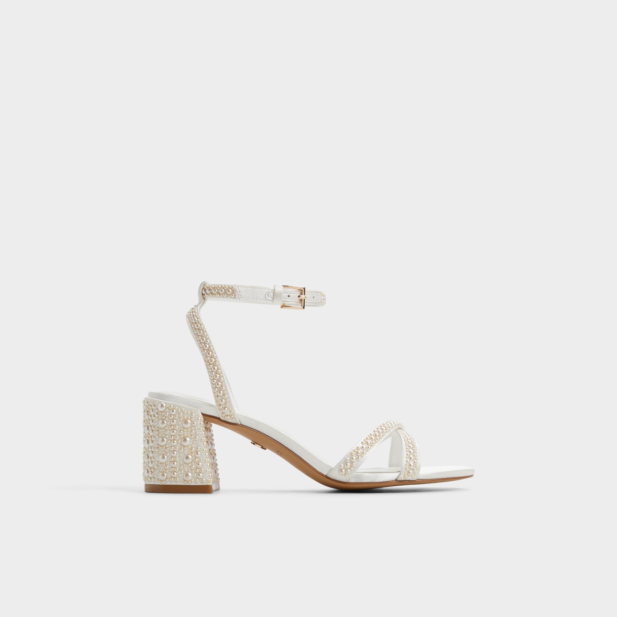 Bouclettie Other White Women's Block heels - Strappy heeled sandal, Block heel | Aldo sale
