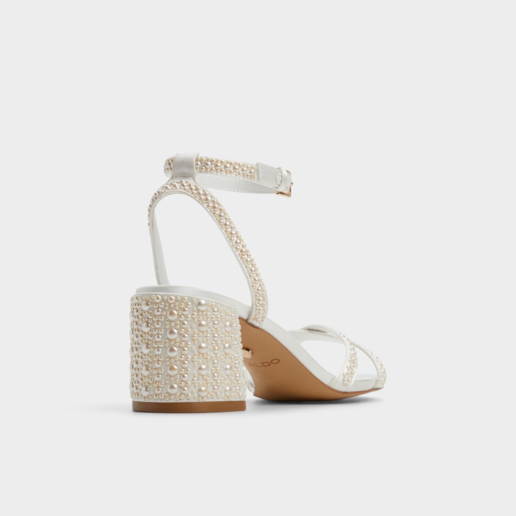 Bouclettie Other White Women's Block heels - Strappy heeled sandal, Block heel | Aldo sale