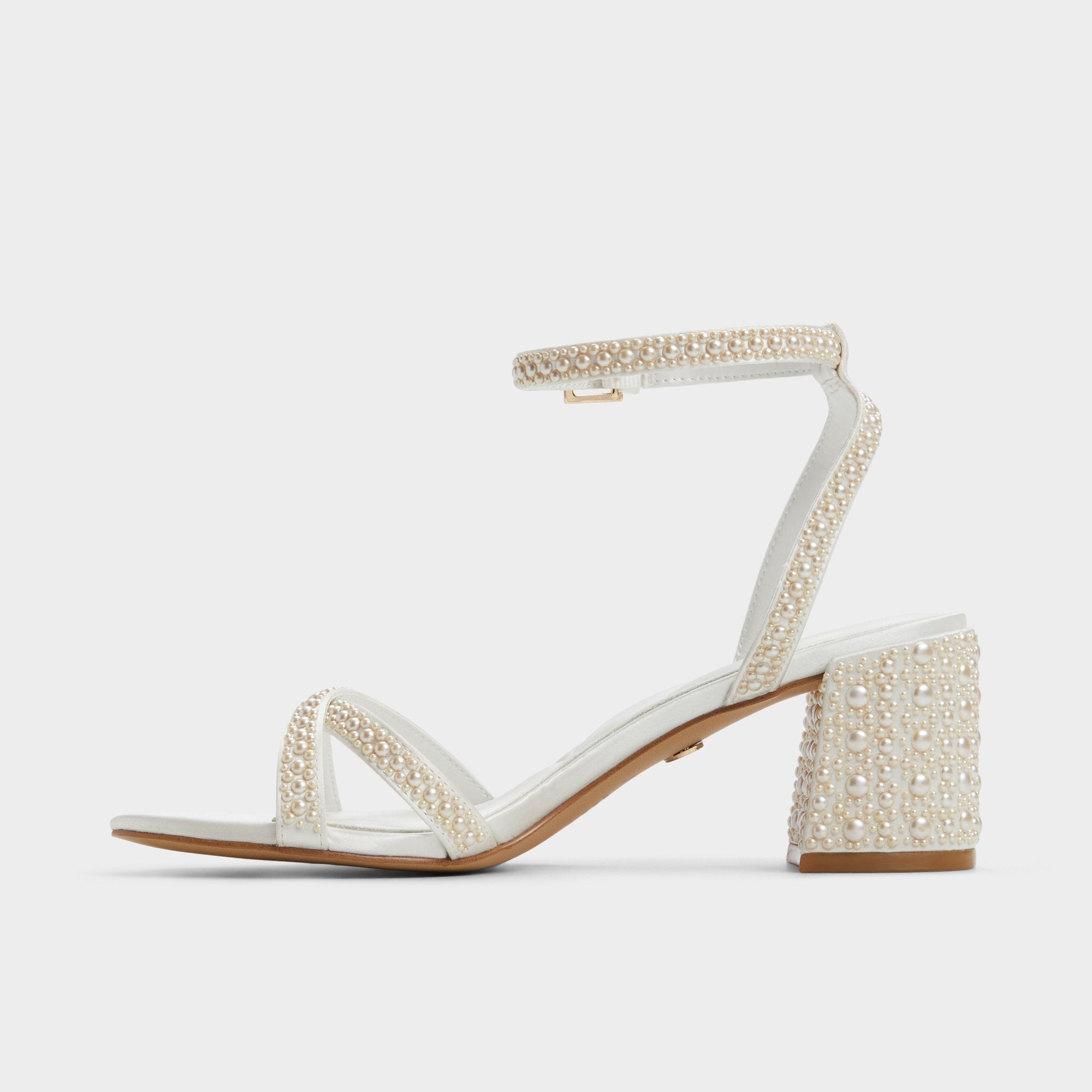 Bouclettie Other White Women's Block heels - Strappy heeled sandal, Block heel | Aldo sale