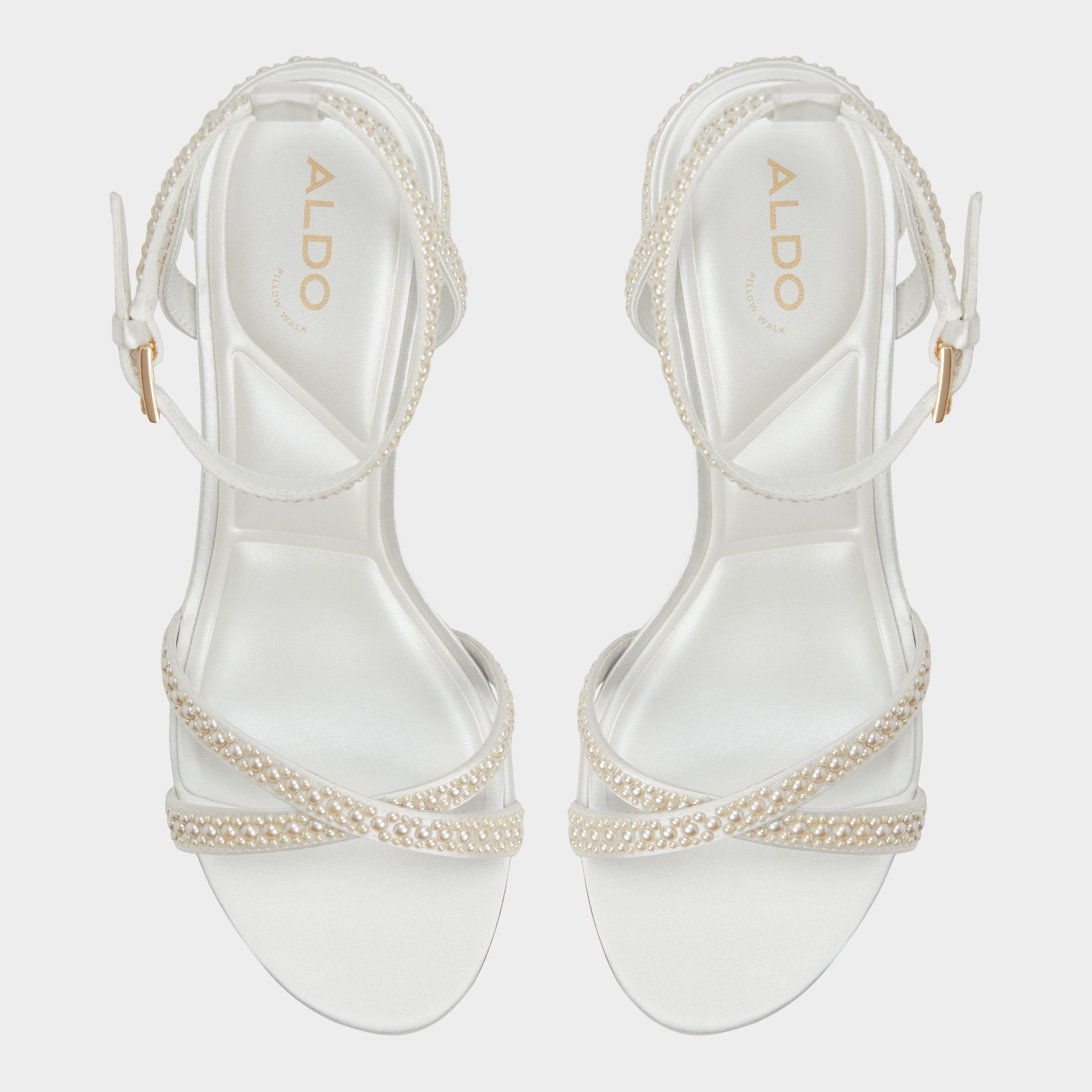 Bouclettie Other White Women's Block heels - Strappy heeled sandal, Block heel | Aldo sale