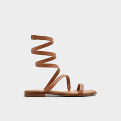Spinella in Medium Brown - Strappy flat sandal | Aldo for sale