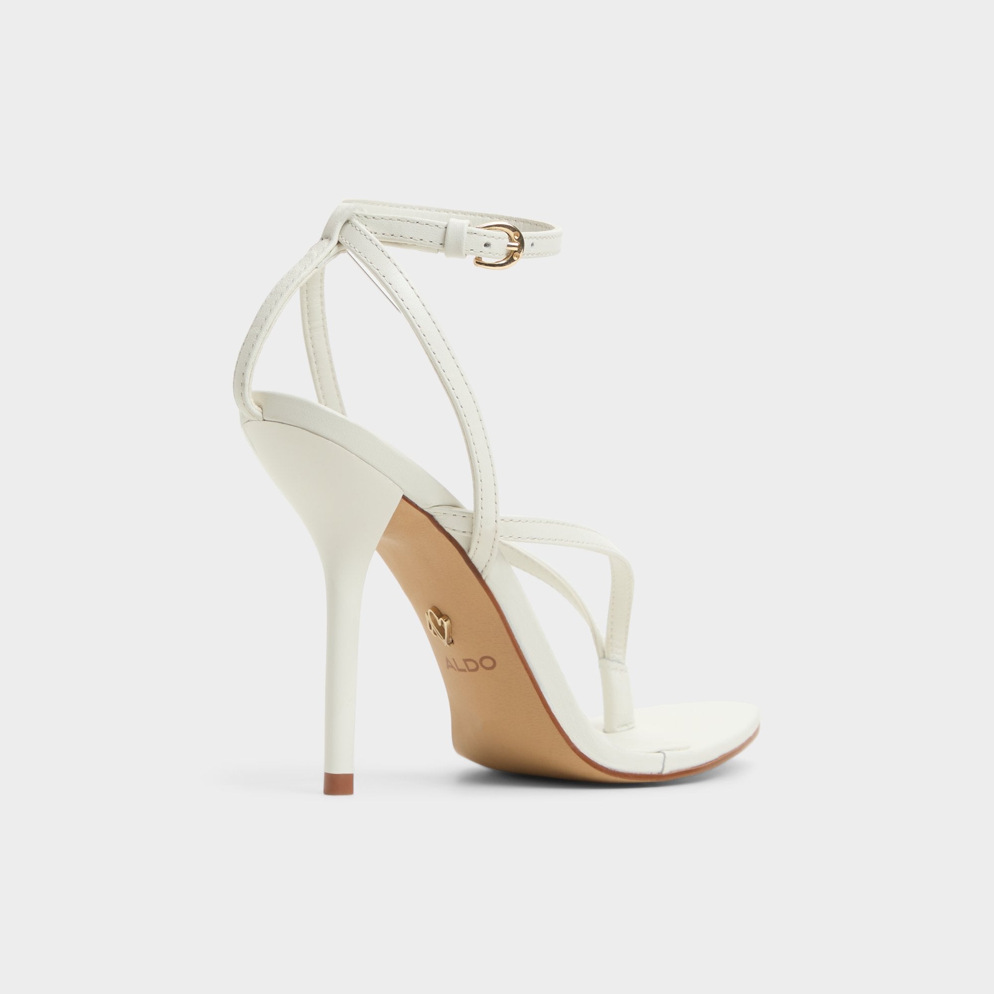 Abyfindley White/Bone Women's Strappy sandals - Heeled flip flop | Aldo online