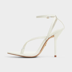 Abyfindley White/Bone Women's Strappy sandals - Heeled flip flop | Aldo online