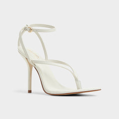 Abyfindley White/Bone Women's Strappy sandals - Heeled flip flop | Aldo online