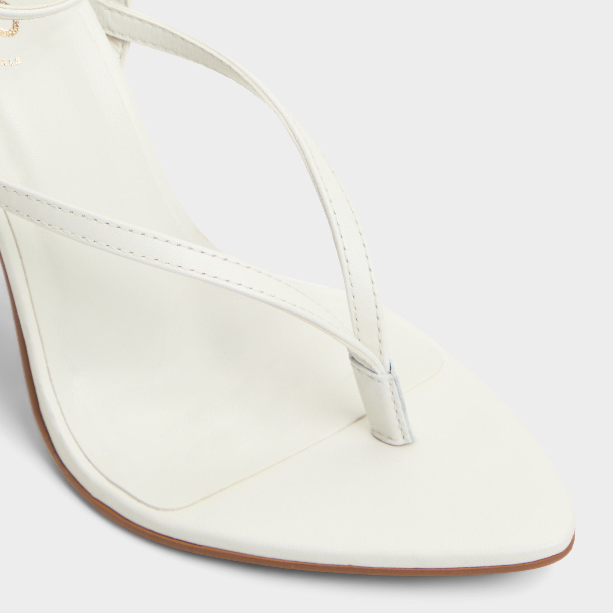 Abyfindley White/Bone Women's Strappy sandals - Heeled flip flop | Aldo online