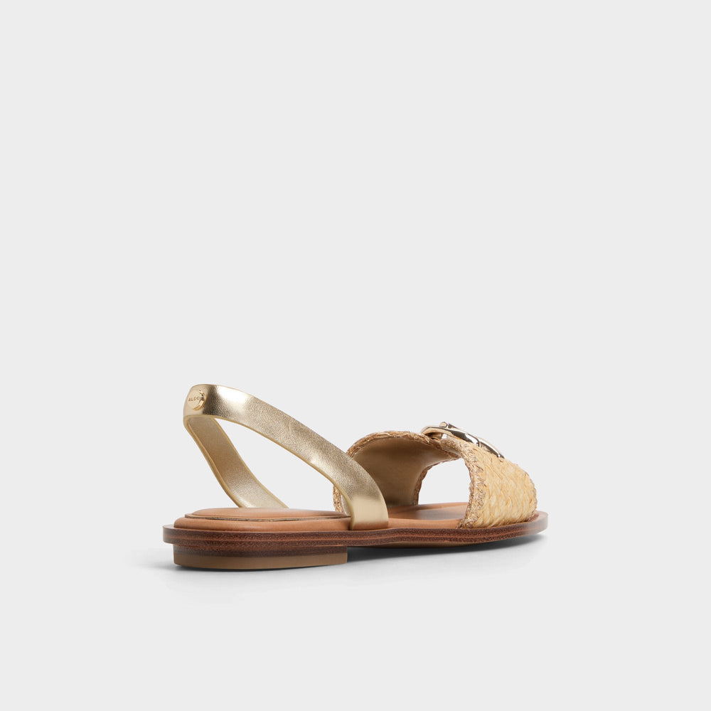 Goassi Gold Women's Iridescent metallics - Flat sandal | Aldo discount