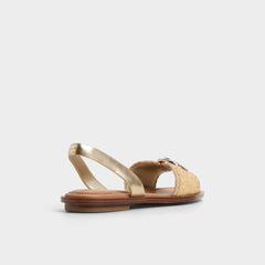 Goassi Gold Women's Iridescent metallics - Flat sandal | Aldo discount