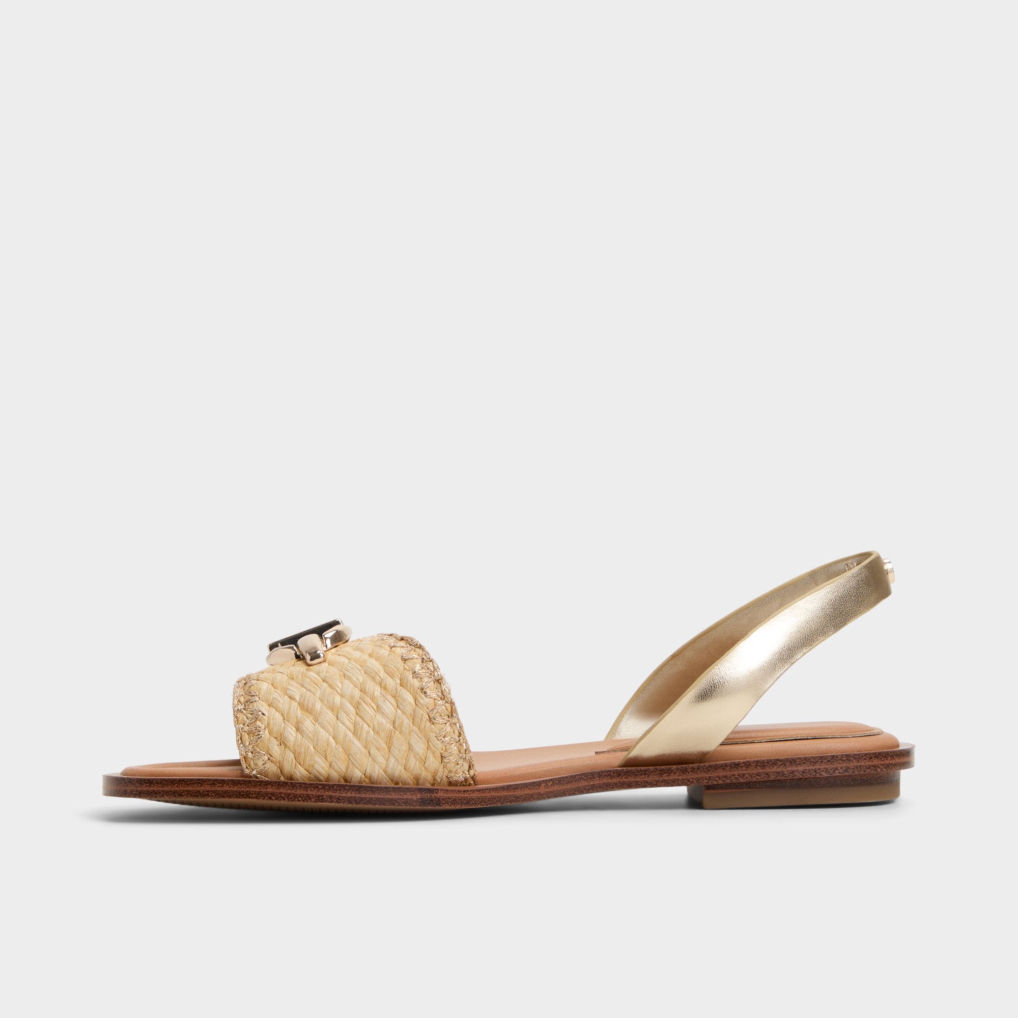 Goassi Gold Women's Iridescent metallics - Flat sandal | Aldo discount