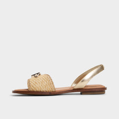 Goassi Gold Women's Iridescent metallics - Flat sandal | Aldo discount