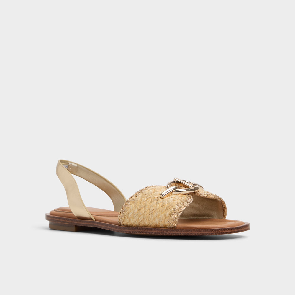 Goassi Gold Women's Iridescent metallics - Flat sandal | Aldo discount