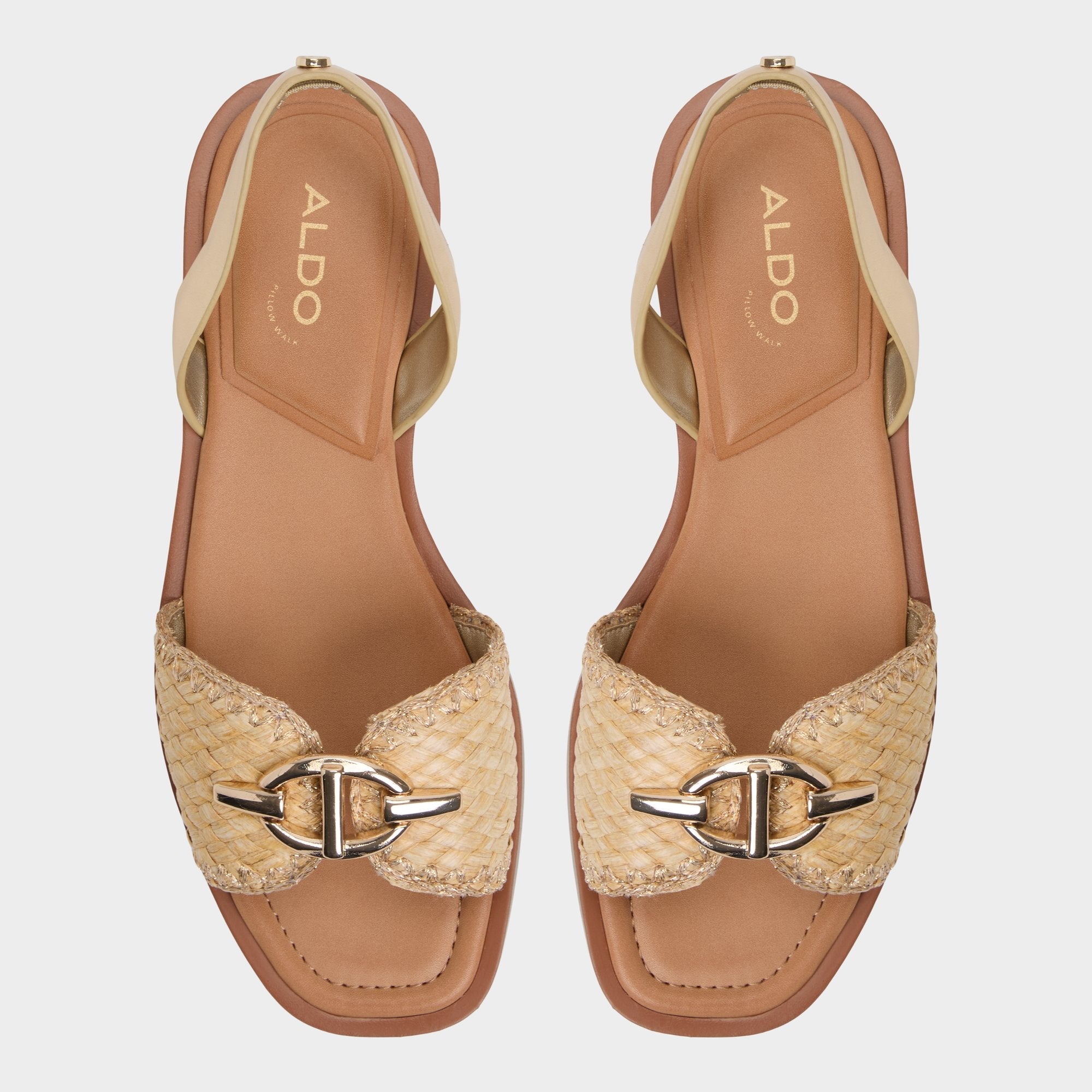 Goassi Gold Women's Iridescent metallics - Flat sandal | Aldo discount