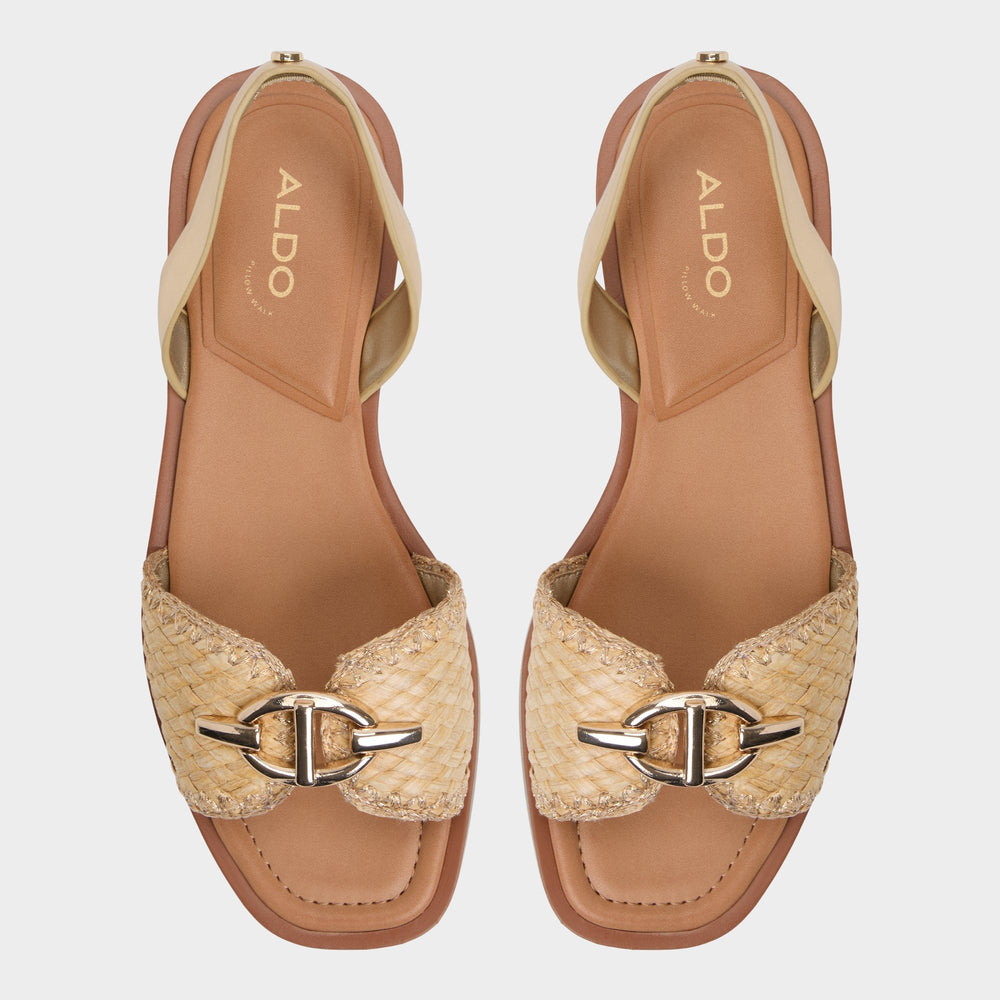 Goassi Gold Women's Iridescent metallics - Flat sandal | Aldo discount