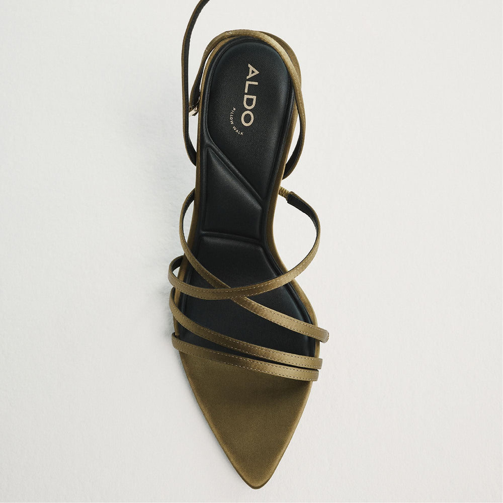 Solania Other Green Women's Strappy sandals - Strappy heeled sandal, Stiletto heel | Aldo sale