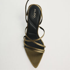 Solania Other Green Women's Strappy sandals - Strappy heeled sandal, Stiletto heel | Aldo sale