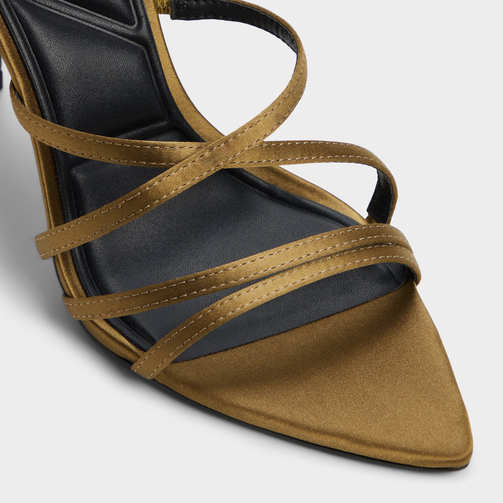 Solania Other Green Women's Strappy sandals - Strappy heeled sandal, Stiletto heel | Aldo sale