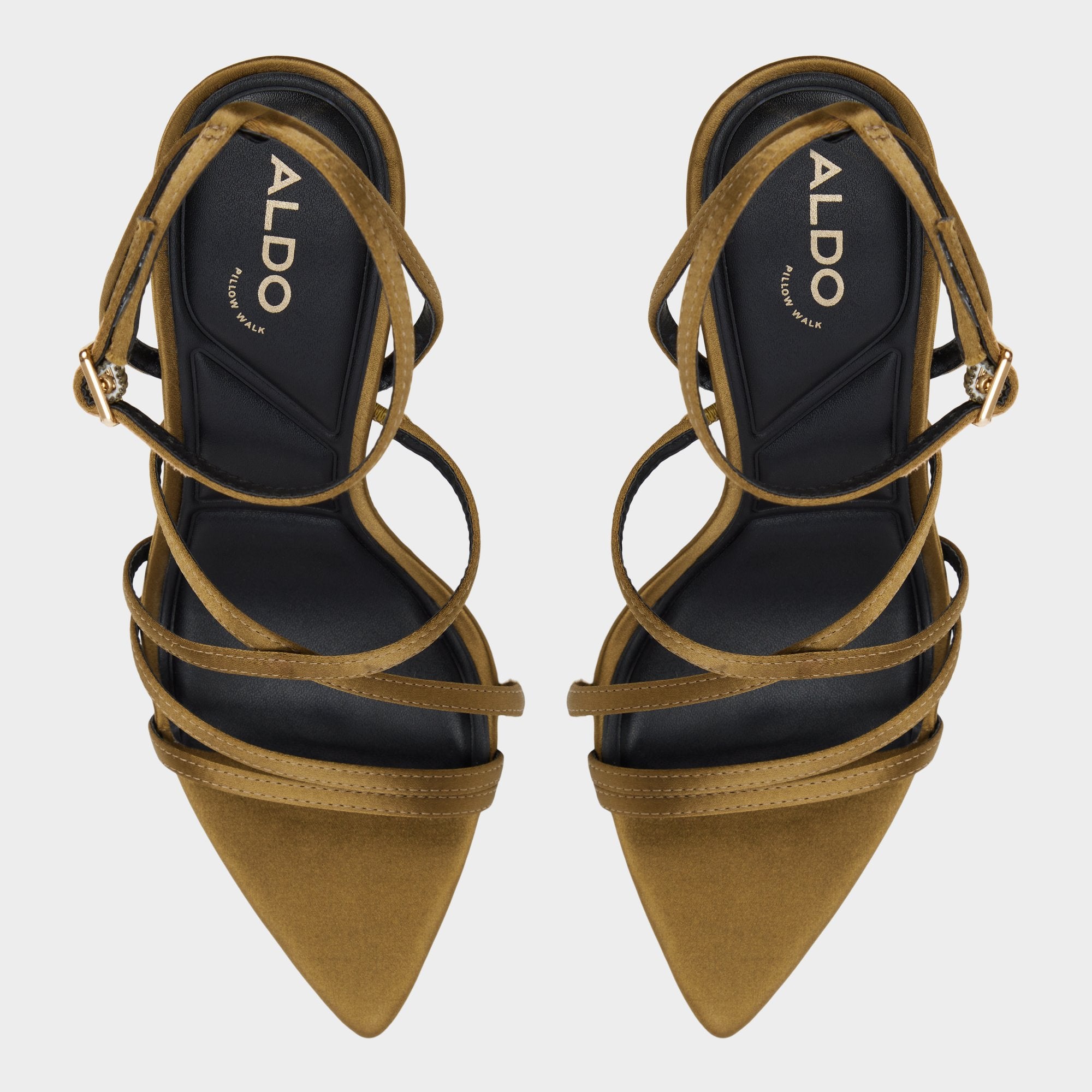 Solania Other Green Women's Strappy sandals - Strappy heeled sandal, Stiletto heel | Aldo sale
