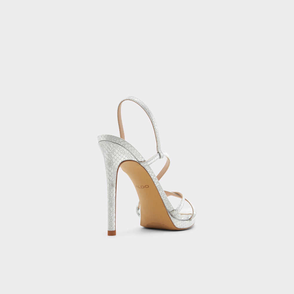 Resurge in Silver - Strappy stiletto sandal, Stiletto heel | Aldo on sale