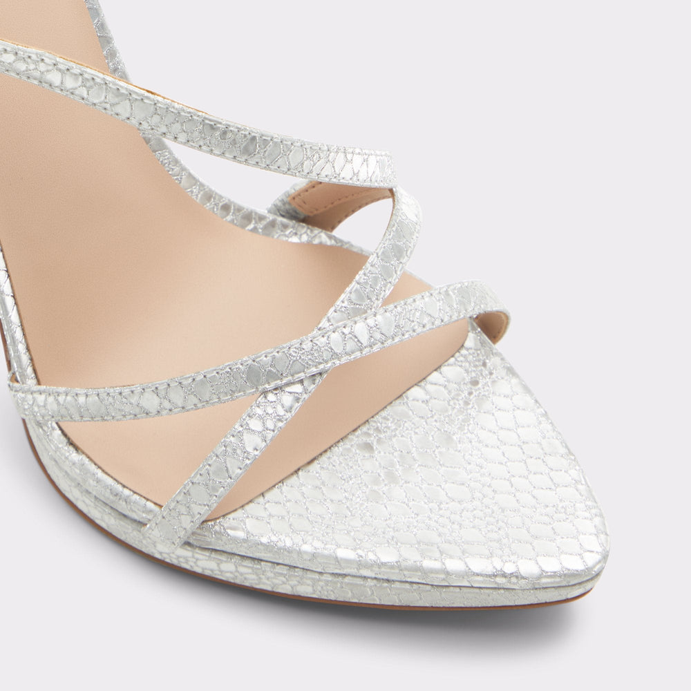 Resurge in Silver - Strappy stiletto sandal, Stiletto heel | Aldo on sale