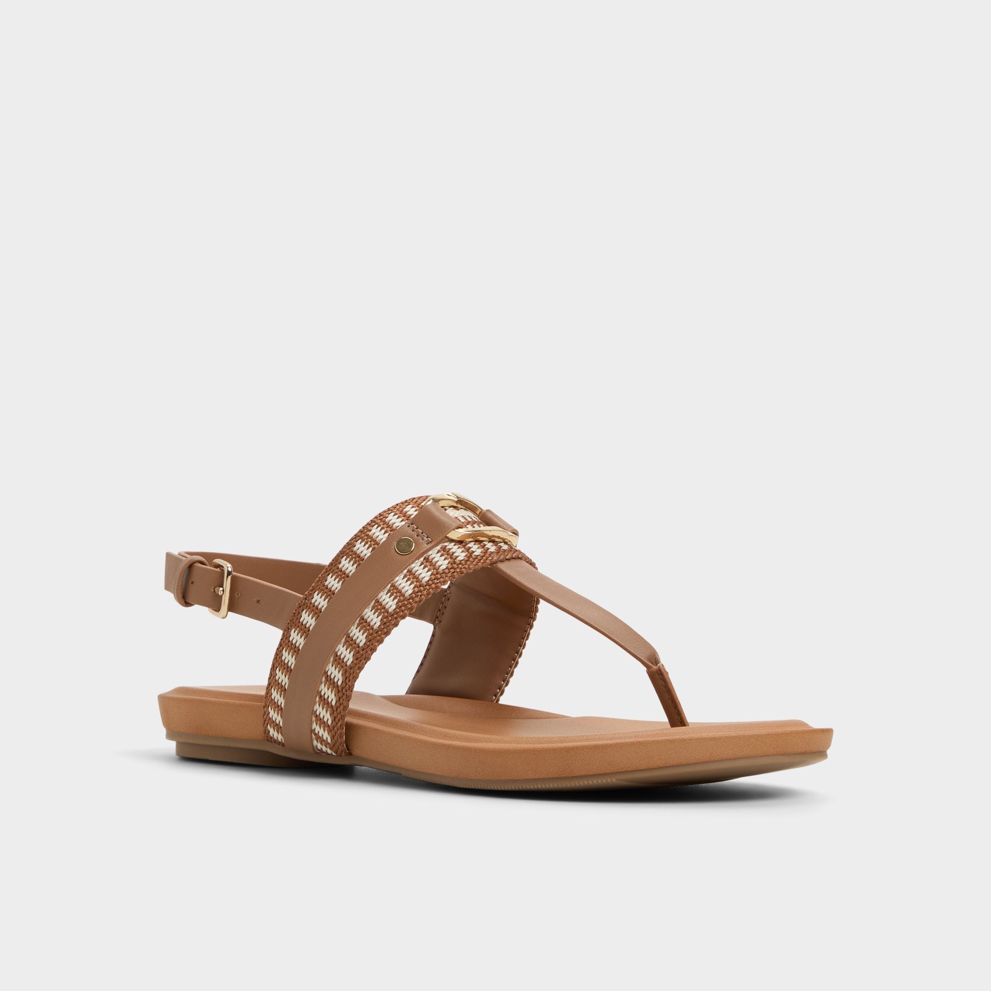 Taylen Medium Brown Women's Festival shoes accessories - T-strap sandal | Aldo outlet