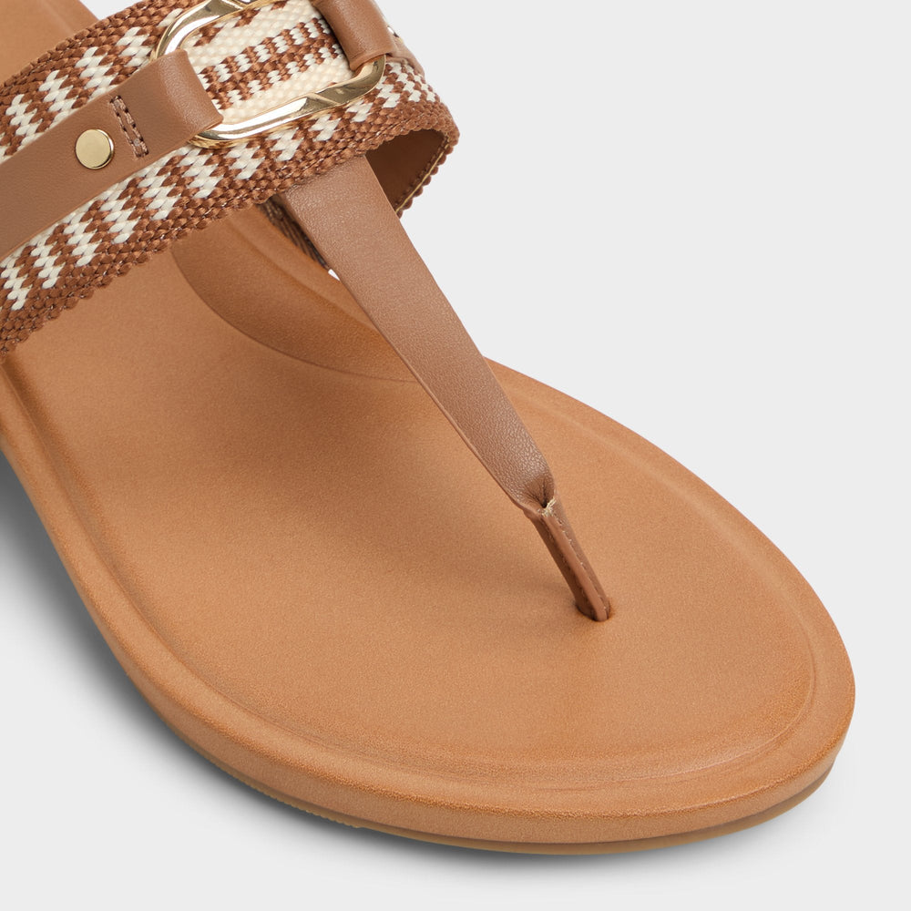 Taylen Medium Brown Women's Festival shoes accessories - T-strap sandal | Aldo outlet
