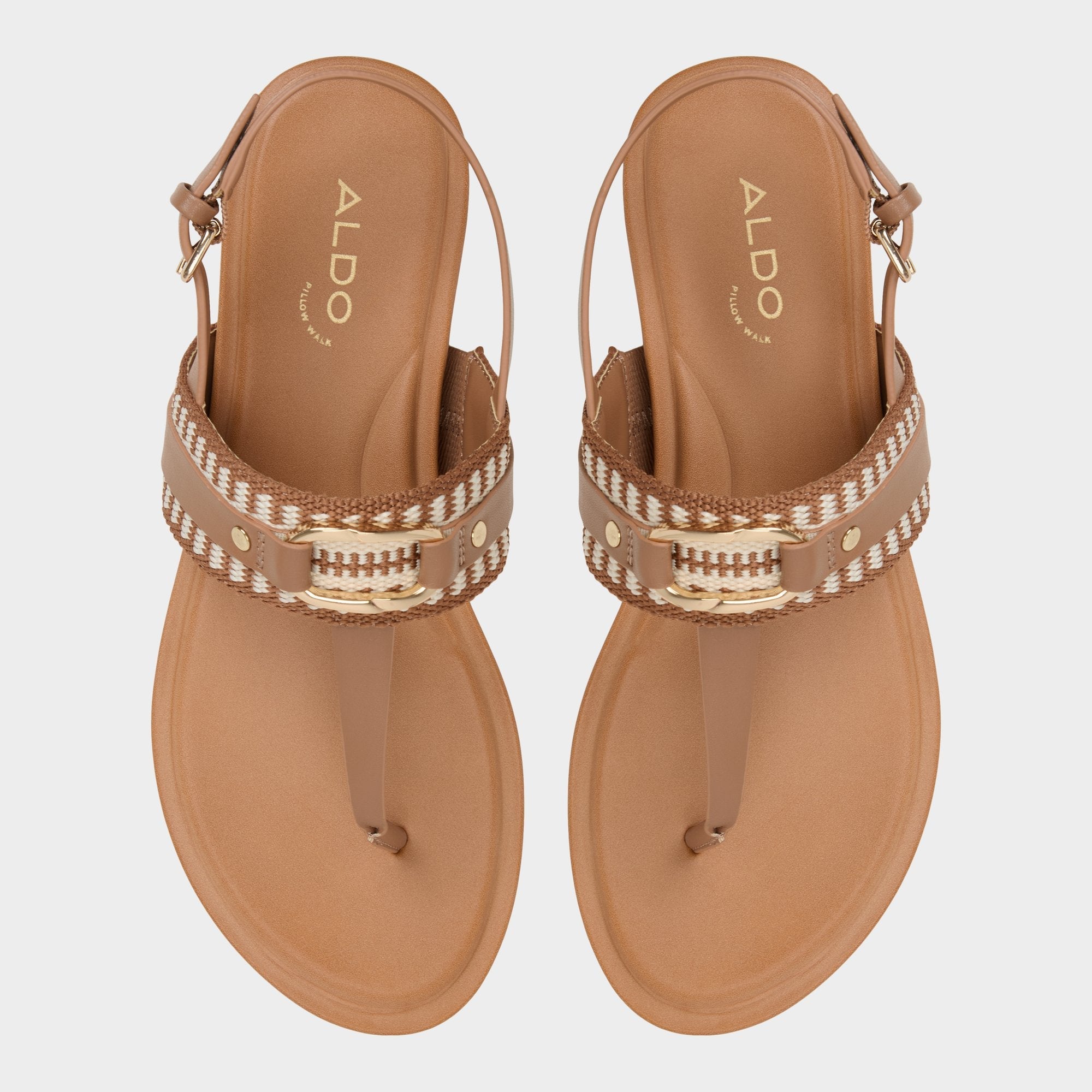 Taylen Medium Brown Women's Festival shoes accessories - T-strap sandal | Aldo outlet