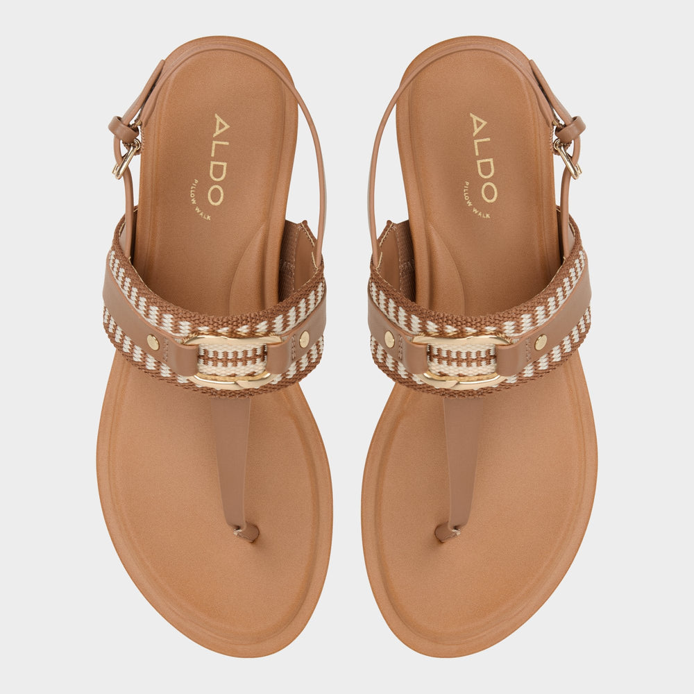 Taylen Medium Brown Women's Festival shoes accessories - T-strap sandal | Aldo outlet