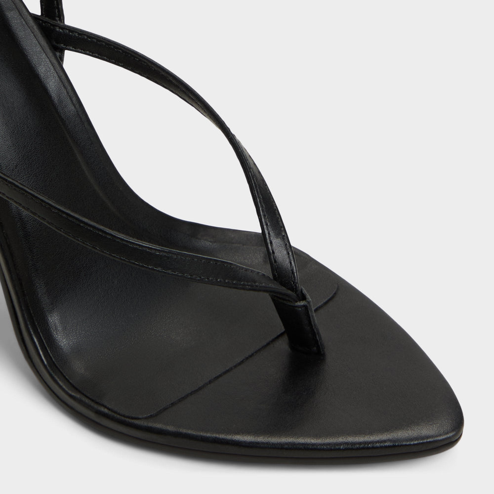 Abyfindley Black Women's Strappy sandals - Heeled flip flop, Stiletto heel | Aldo on sale