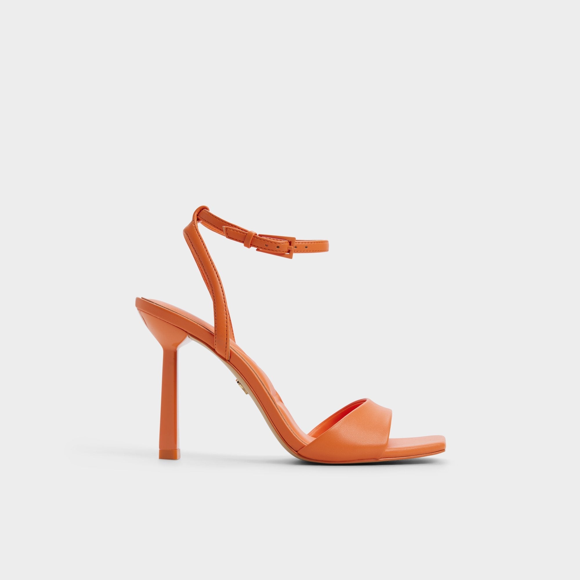 Illustrious Medium Orange Women's Strappy Heels - Strappy heeled sandal, Stiletto heel | Aldo for sale